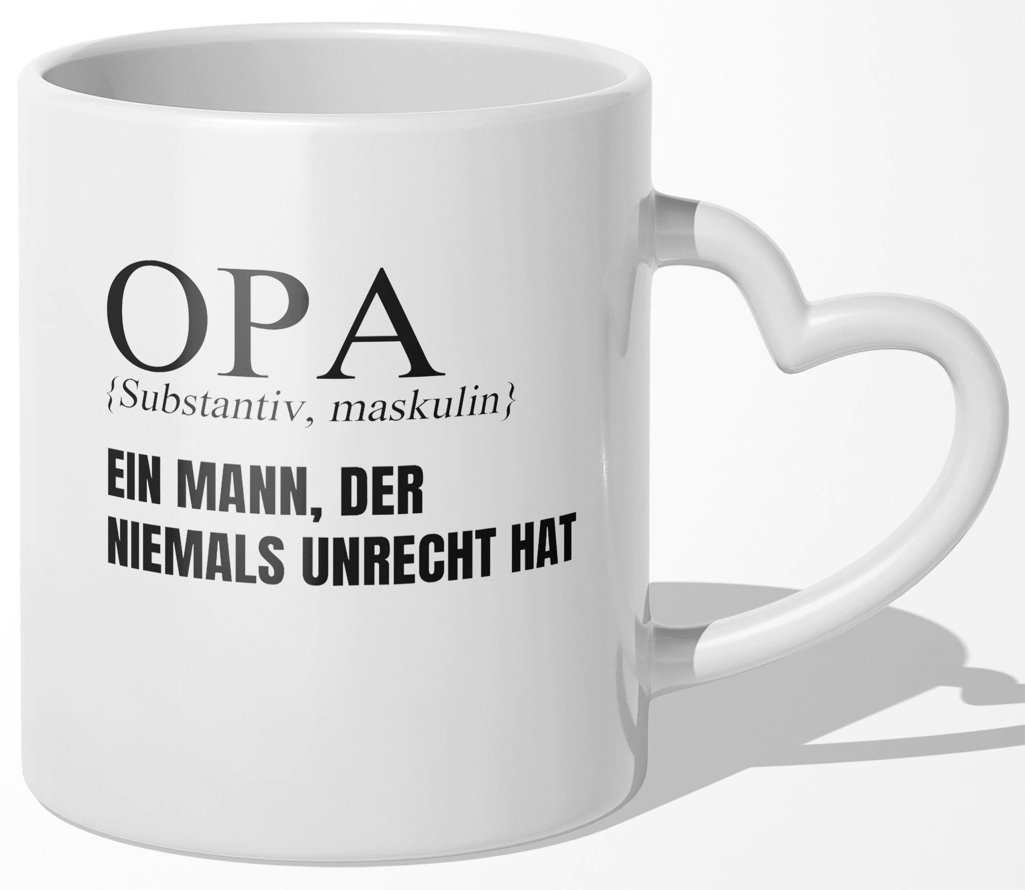 22Feels Tasse Opa Geschenk Geburtstag Grossvater Rentner Kaffeetasse Männer  Familie, Keramik, Made In Germany, Spülmaschinenfest, Herzhenkel