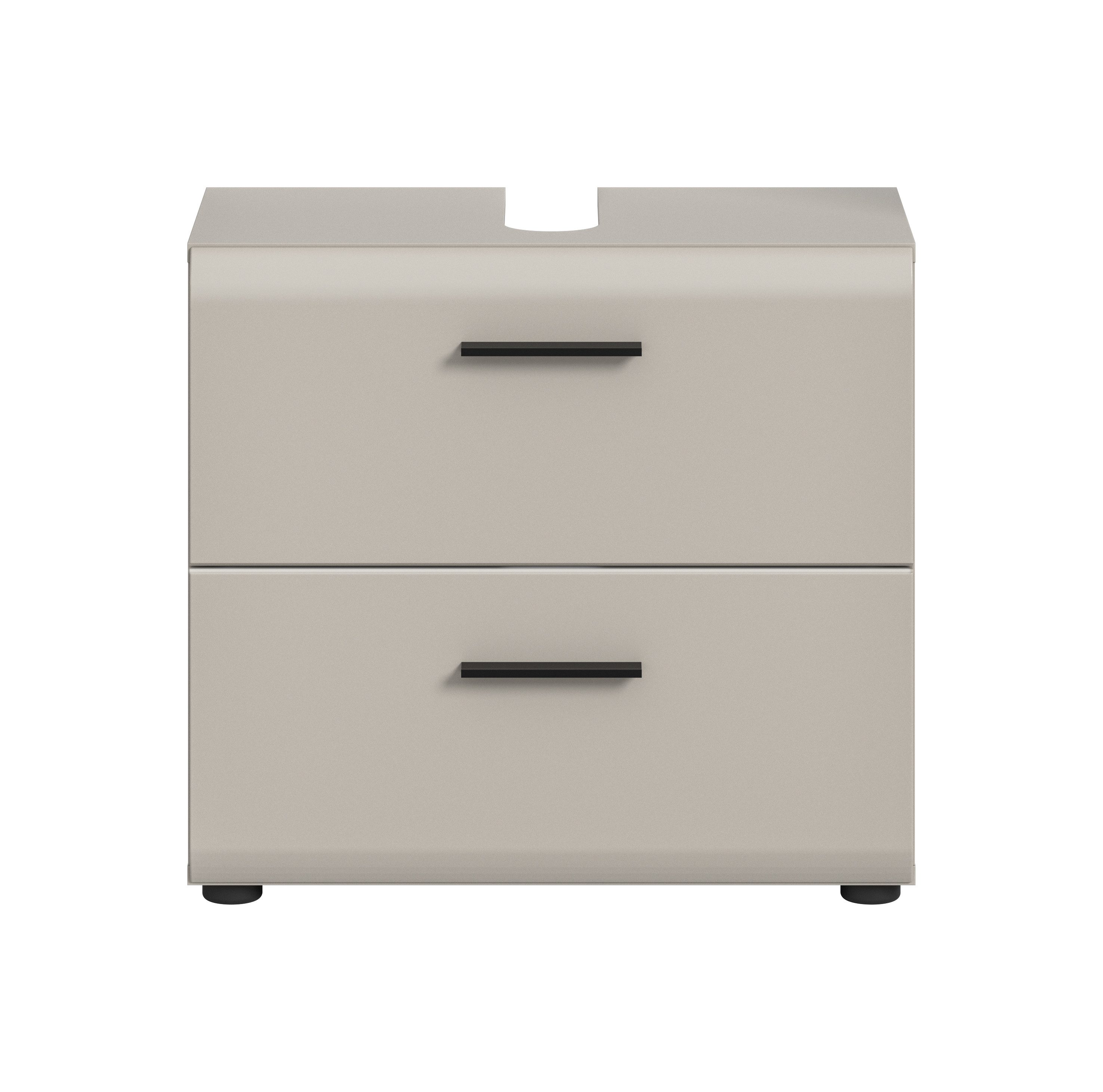 furnling Waschbeckenunterschrank Ivy Badunterschrank mit 2 Schubladen & Ausschnitt, MDF Front