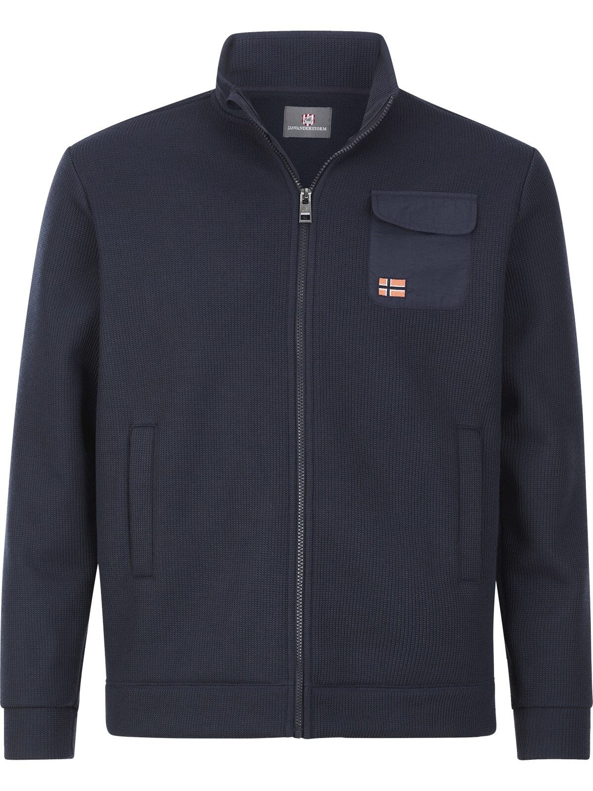 Jan Vanderstorm Sweatjacke HALSTROM mit Brusttasche