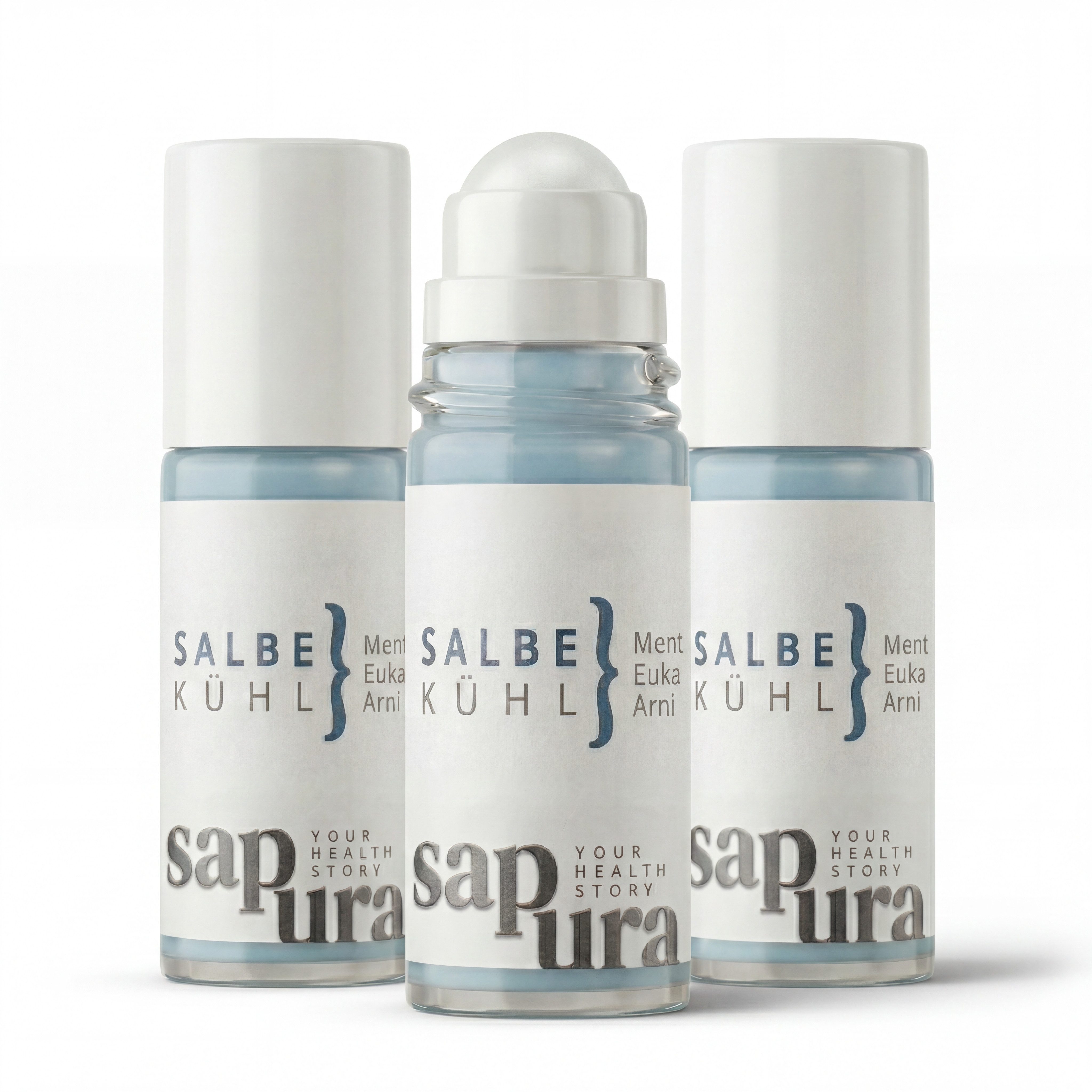 SAPURA Health Körpergel Kühlsalbe Roll-On, Kühlgel für Muskeln und Gelenke