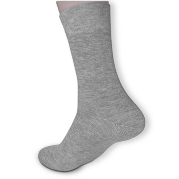 Die Sockenbude Basicsocken CLASSIC (Bund, 5-Paar, ohne drückende Naht) hellgrau