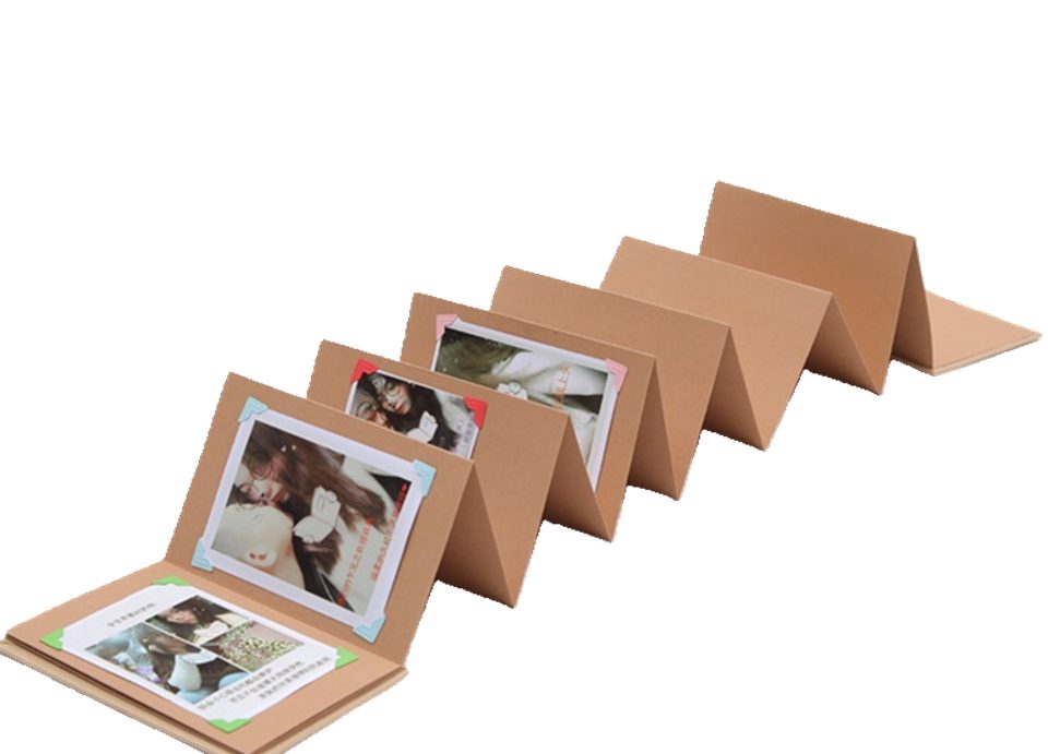 101DIYStudio Fotoalbum zum Einkleben 34 bzw. 54 Seiten, Album zum Gestalten 21 x 15 cm (Für mehr als 30 bzw. 50 Fotos, Fotoalbum Vintage), Kreativ und Einzigartig