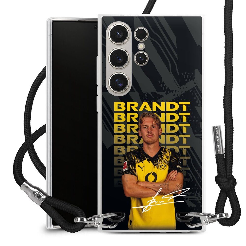 DeinDesign Handyhülle Borussia Dortmund Julian Brandt BVB Julian Brandt 25/26, Samsung Galaxy S24 Ultra Handykette Hülle mit Band Case zum Umhängen