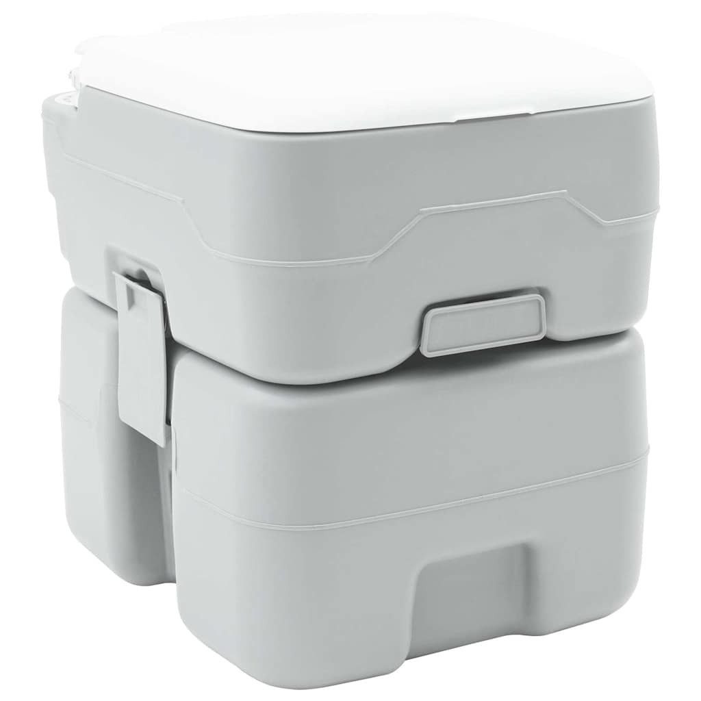 vidaXL Campingtoilette Camping-Toilette Grau 41,5 x 36,5 x 42 cm, (1-St)