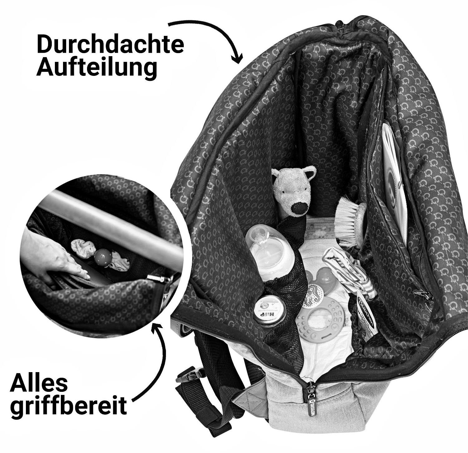 Wickelrucksack Made Gesslein Germany in rosa/pink, N°6,