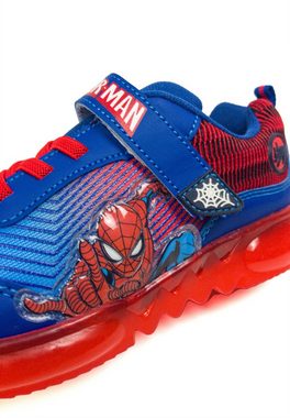 Kids2Go Spiderman - Skate Sportschuh/Sneaker mit Blinklicht Sneaker (1-tlg) Mit Klettverschluss. Vegan. LED-Außensohle. Logodruck. Motivpatch