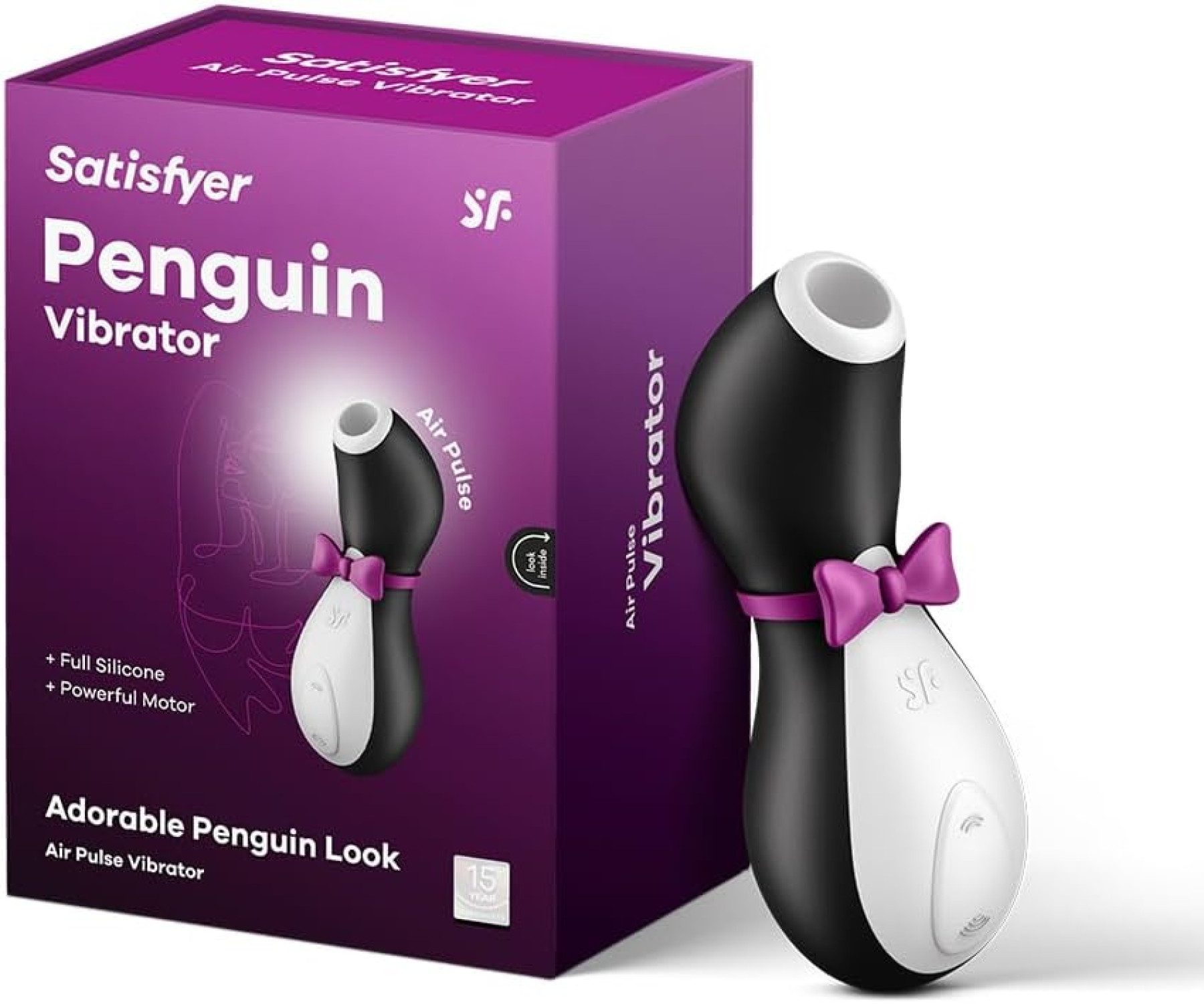 Satisfyer Massagegerät Satisfyer Pro Penguin Next Generation, mit 11 Vibrationsmodi, Auflege-Vibrator mit Akku-Technik, Wasserdicht nach IPX7, Kombination aus Druckwellentechnologie und Vibration