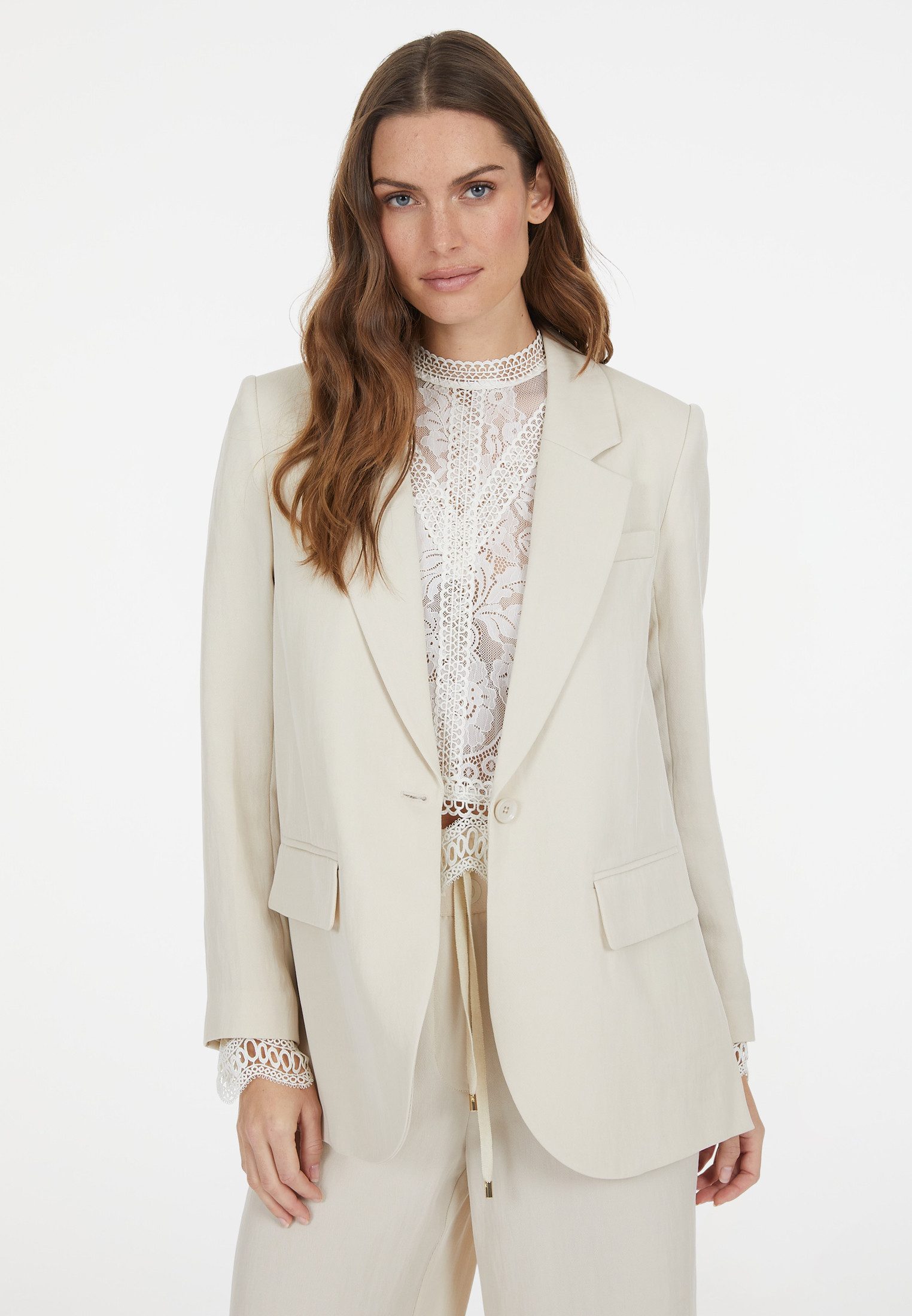 MARC AUREL Longblazer aus Tencel-Twill günstig online kaufen