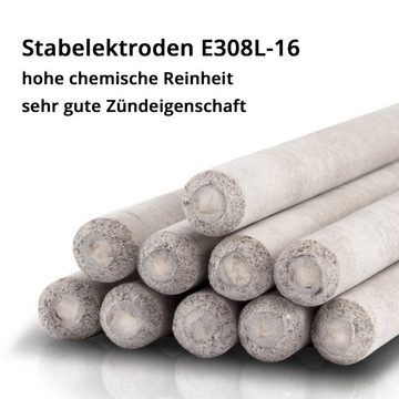 STAHLWERK Stabelektroden Edelstahl E308L-16 dick rutilumhüllt 4,0 x 300 mm, (Packung, 2St), Packungsinhalt 2 kg, Durchmesser 4,0 mm, inklusive Köcher
