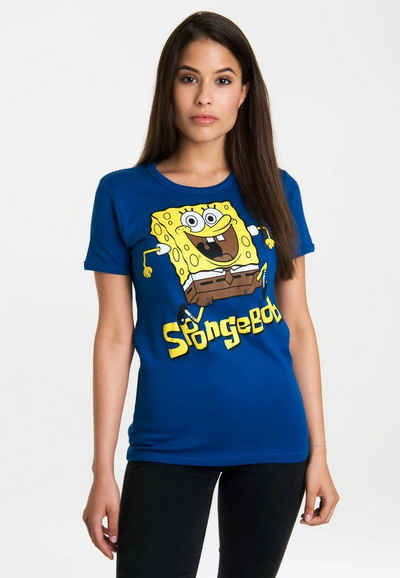 LOGOSHIRT T-Shirt Spongebob mit lizenzierten Originaldesign