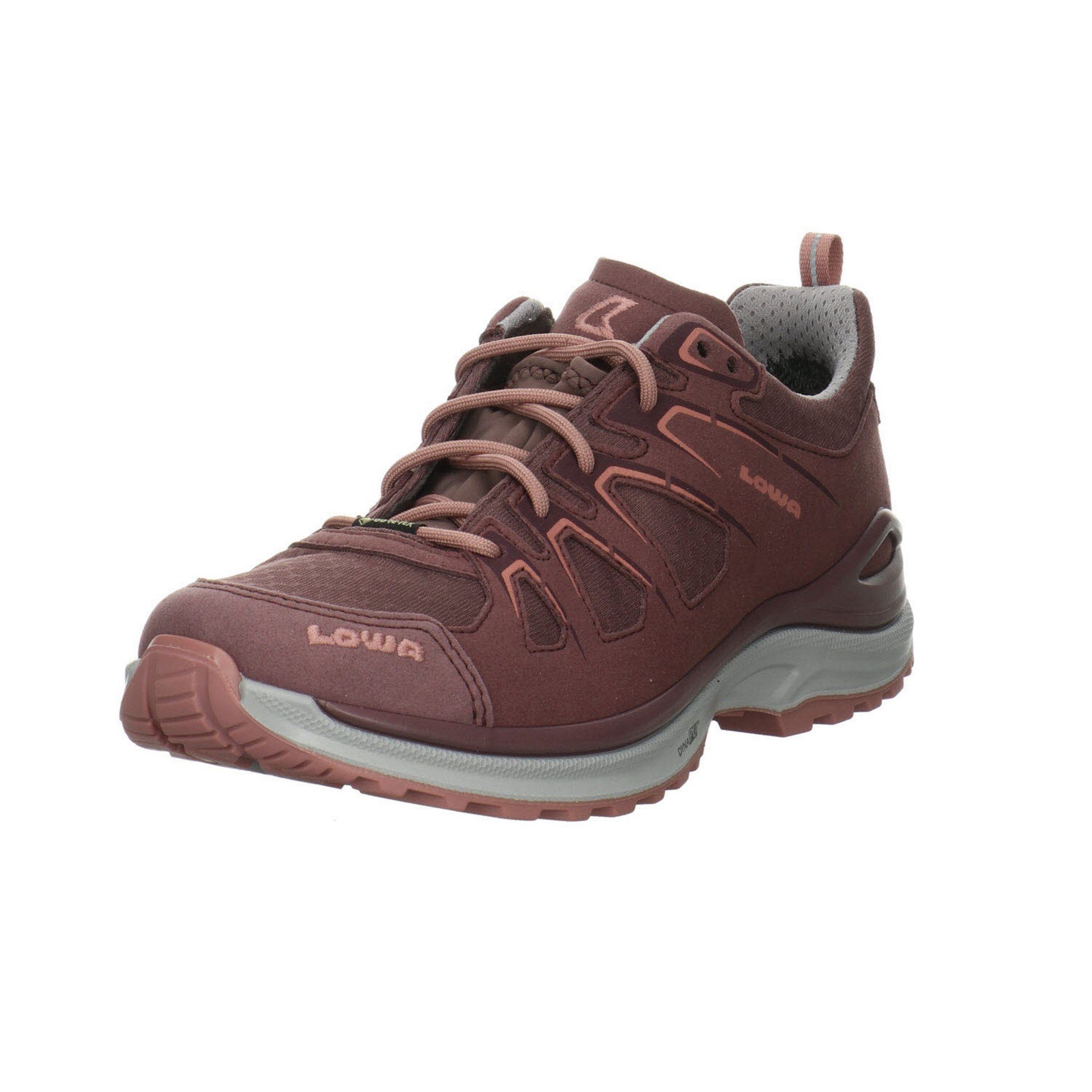 Damen GTX Leder-/Textilkombination Outdoorschuh Evo Lo Outdoorschuh Lowa rot lila + Schuhe sonstige Innox Outdoor