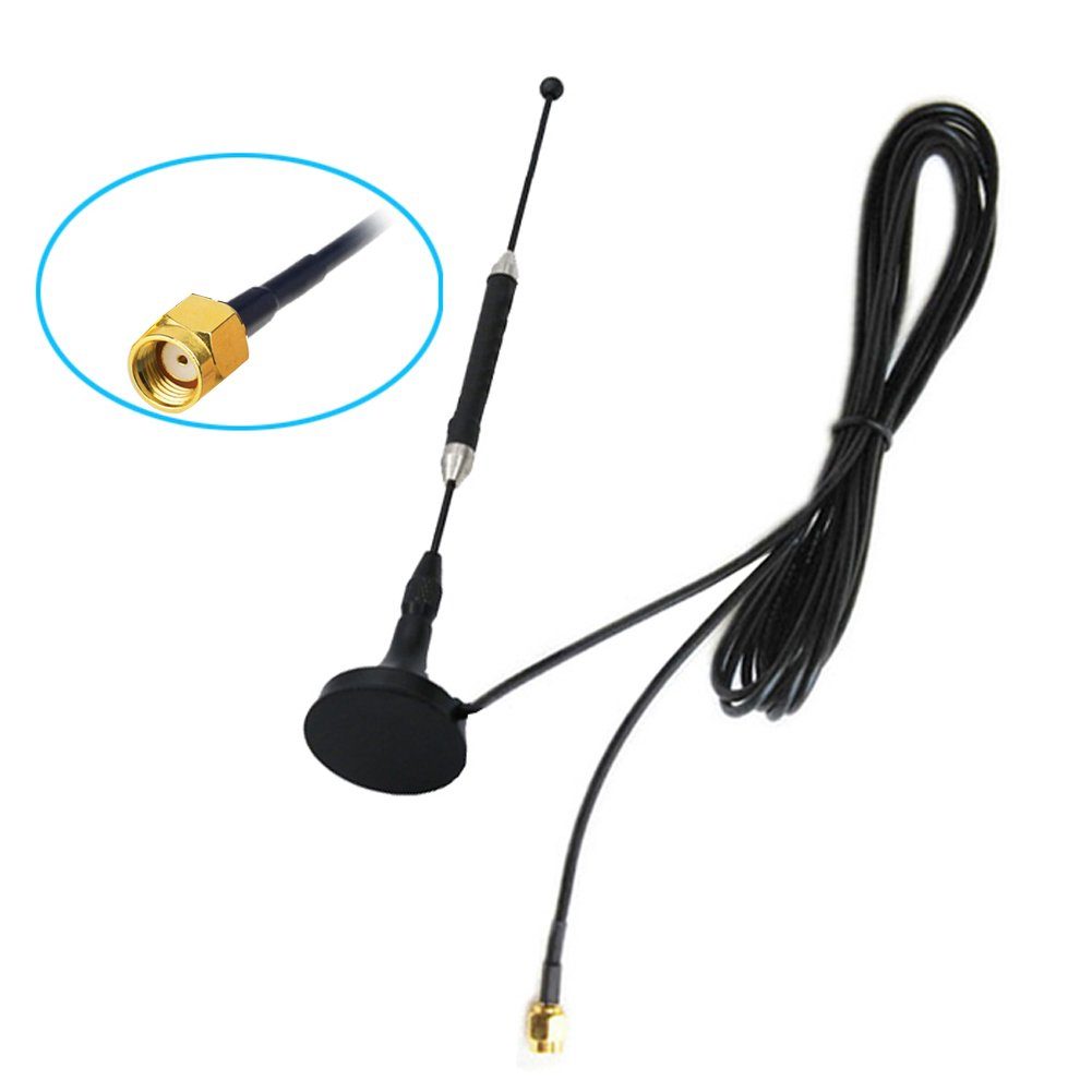 H39 WLAN Antenne 4G LTE RP-SMA WiFi Antenne Funkantenne Magnetfuß 12db Computer-Kabel