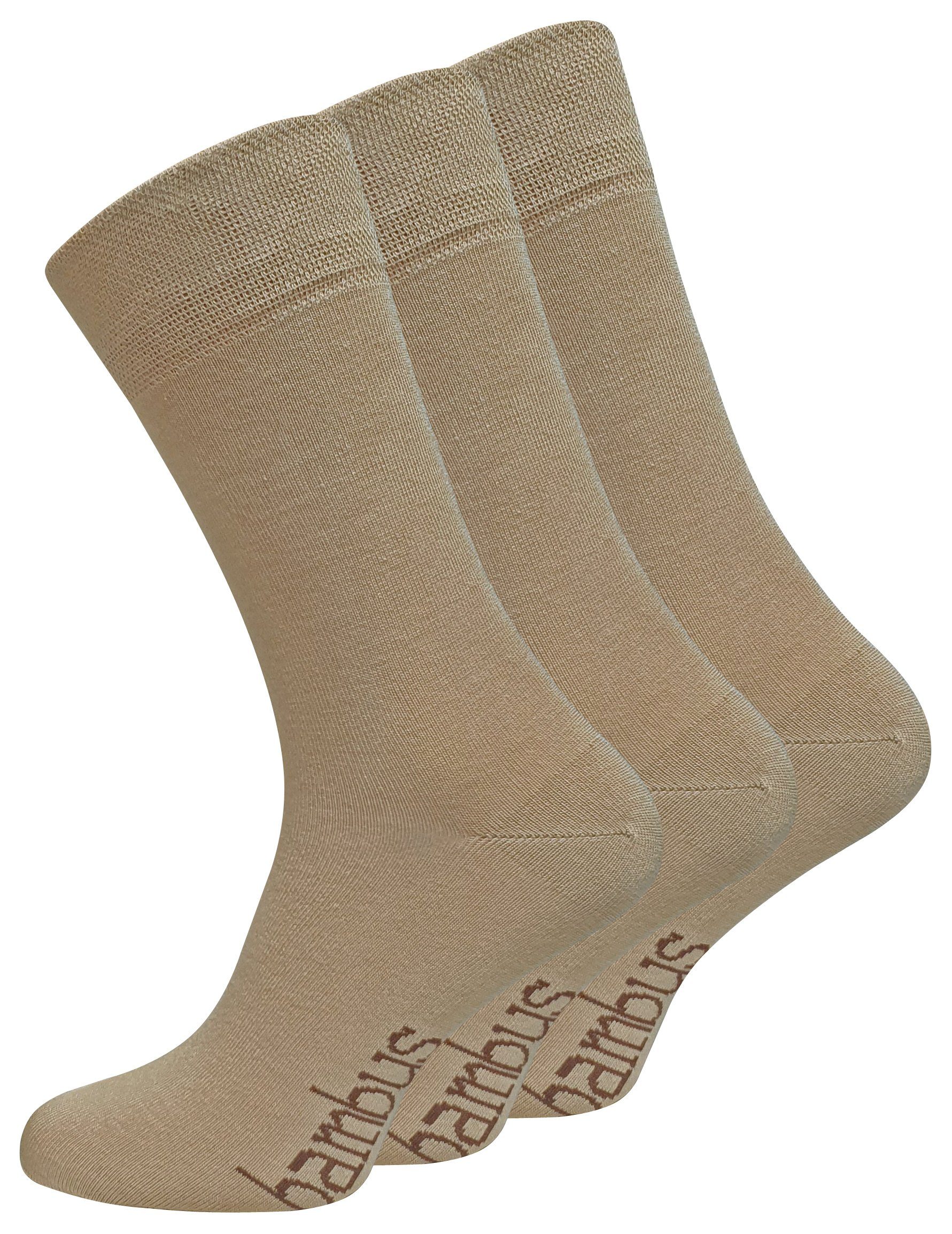 Vincent Creation® Socken (6-Paar) weich und atmungsaktiv durch Viskose beige