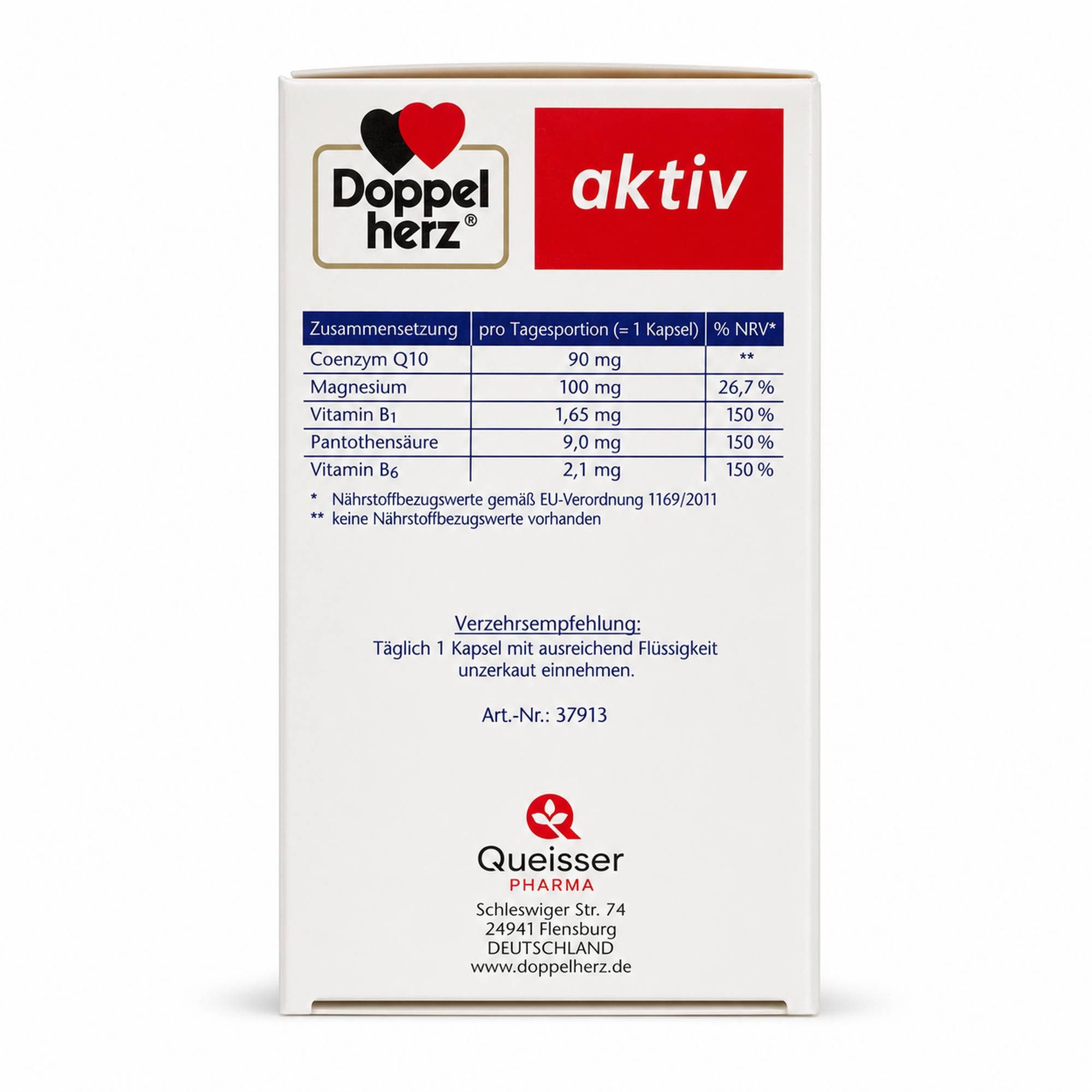 Queisser Pharma GmbH & Co. KG DOPPELHERZ Coenzym Q10 Extra+Magnesium Kapseln Kapseln