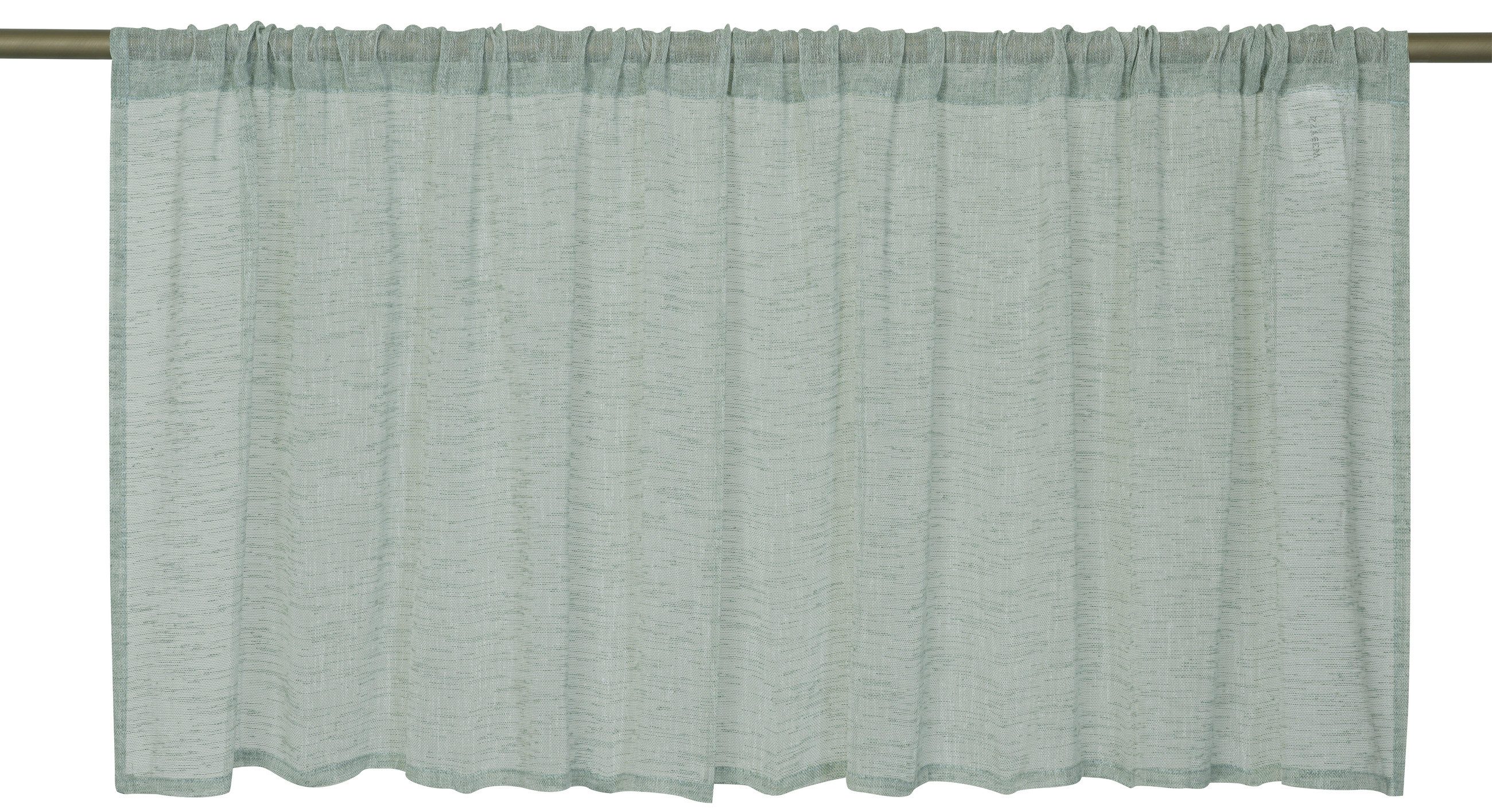 ELBERSDRUCKE Scheibengardine Bistrogardine Uni Liem mint halbtransparent 48 günstig online kaufen