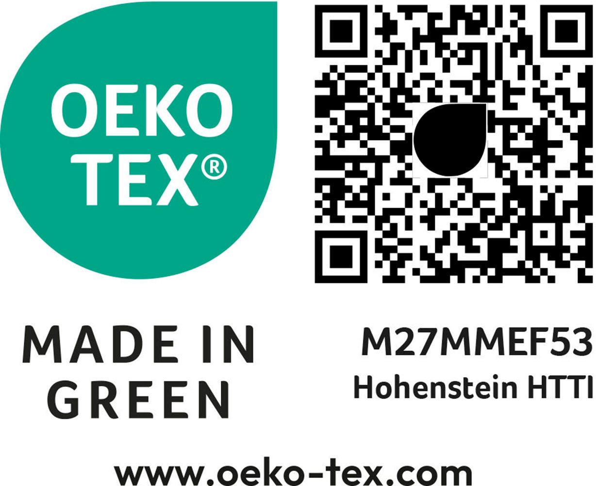 Kaeppel Wendebettwäsche MOTION 100% gekämmte Baumwolle, Mako-Satin, 3 teilig, mit feinen Wellenlinien, Markenreißverschluss, Wendeoptik – Bild 4 von 4
