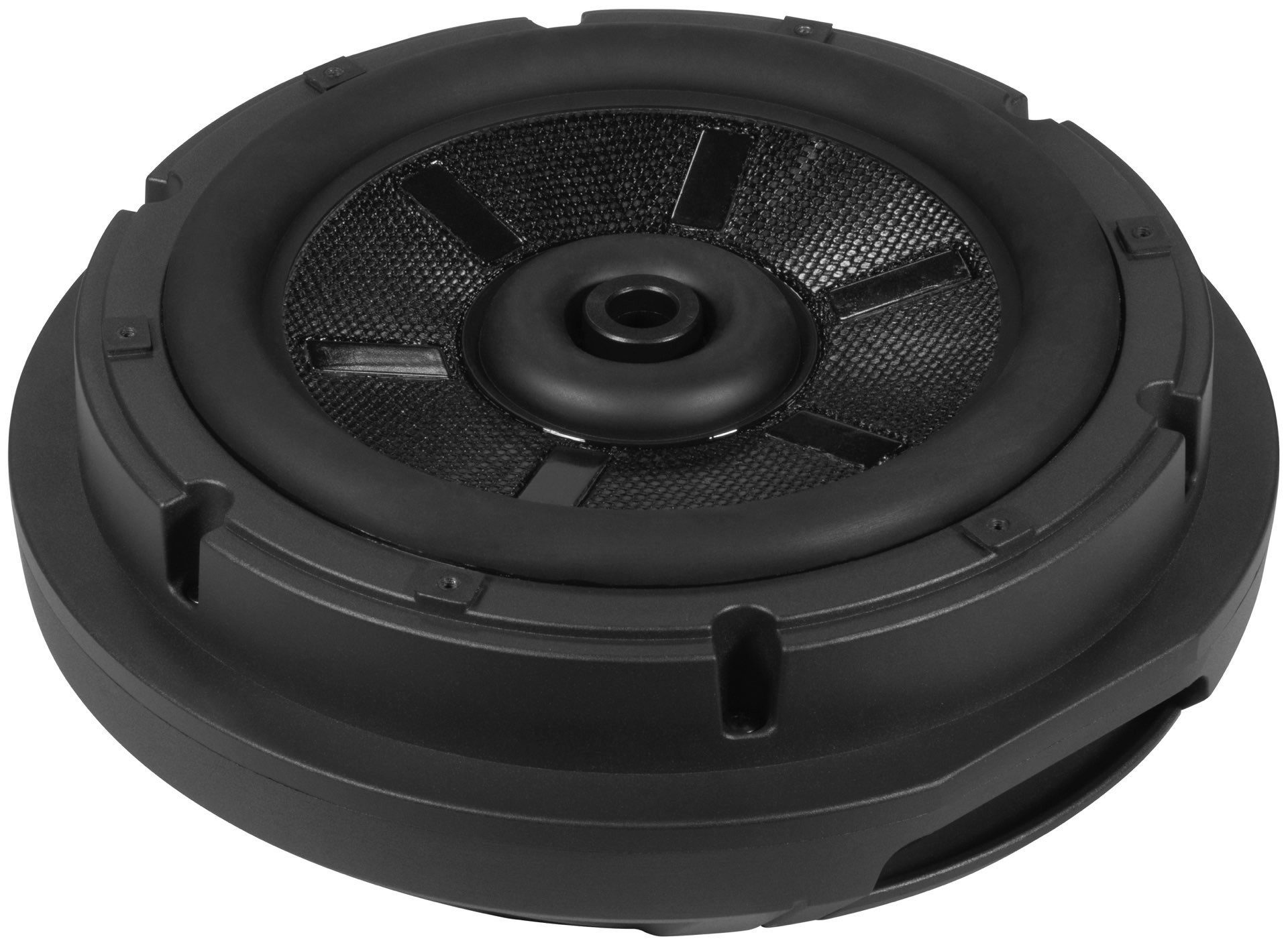 Musway MW1000A Aktiv-Reserverad Subwoofer 28 cm auch Notrad 300 Watt Auto-Subwoofer (150 W, max.: W 28 cm)