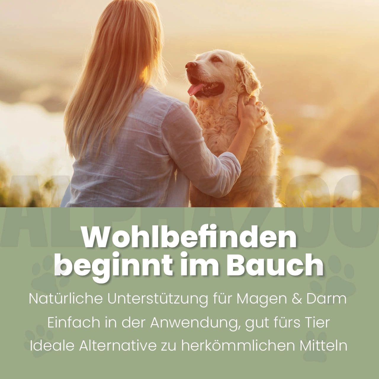 ALPHAZOO Darmonie Liquid für Hunde 100 ml Magen I Darm, Ergänzungsfutter für: Hunde