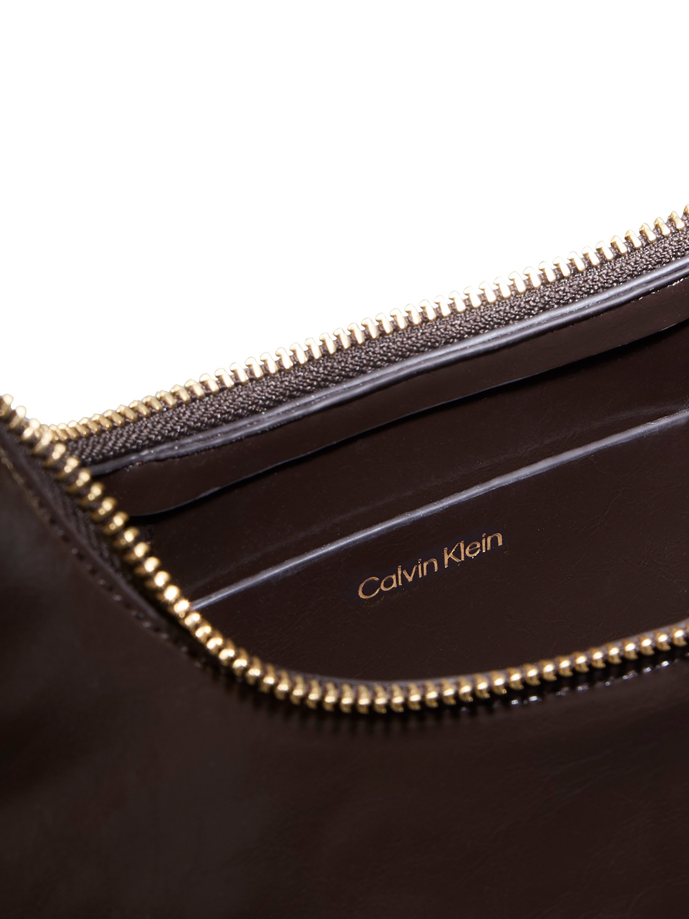 Calvin Klein Schultertasche FOIL LOGO GLOSSY CONV SHOULDER B, Damen Handtasche, Umängetasche mit Reißverschluss