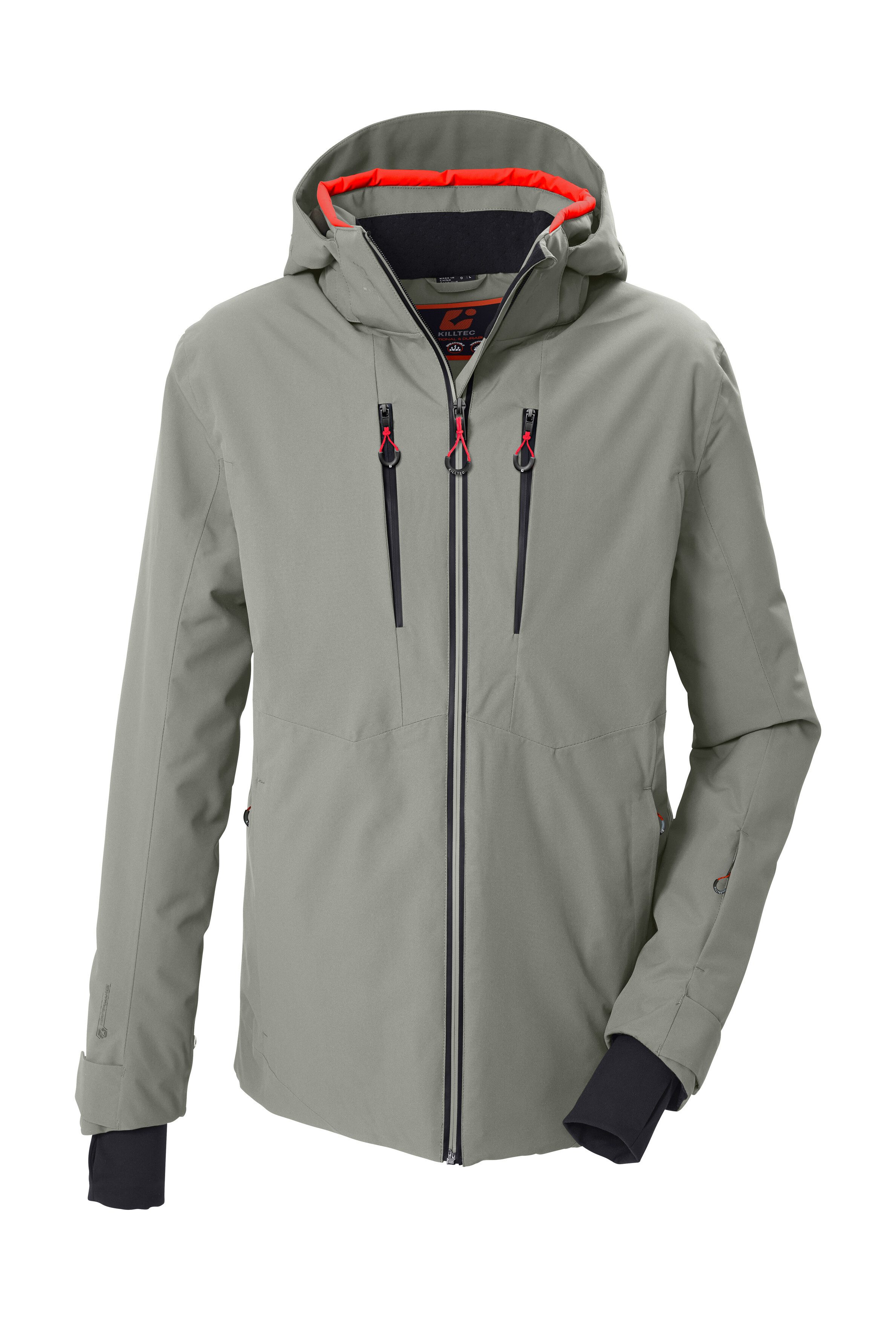 Killtec Skijacke KSW 60 MN SKI JCKT Wasserdichte Skijacke mit abnehmbarer Kapuze und Schneefang