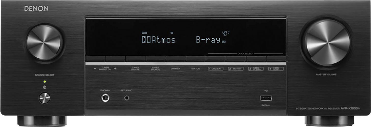 Denon AVR-X1800H DAB AV-Receiver 7.2 (Bluetooth, LAN (Ethernet), WLAN)