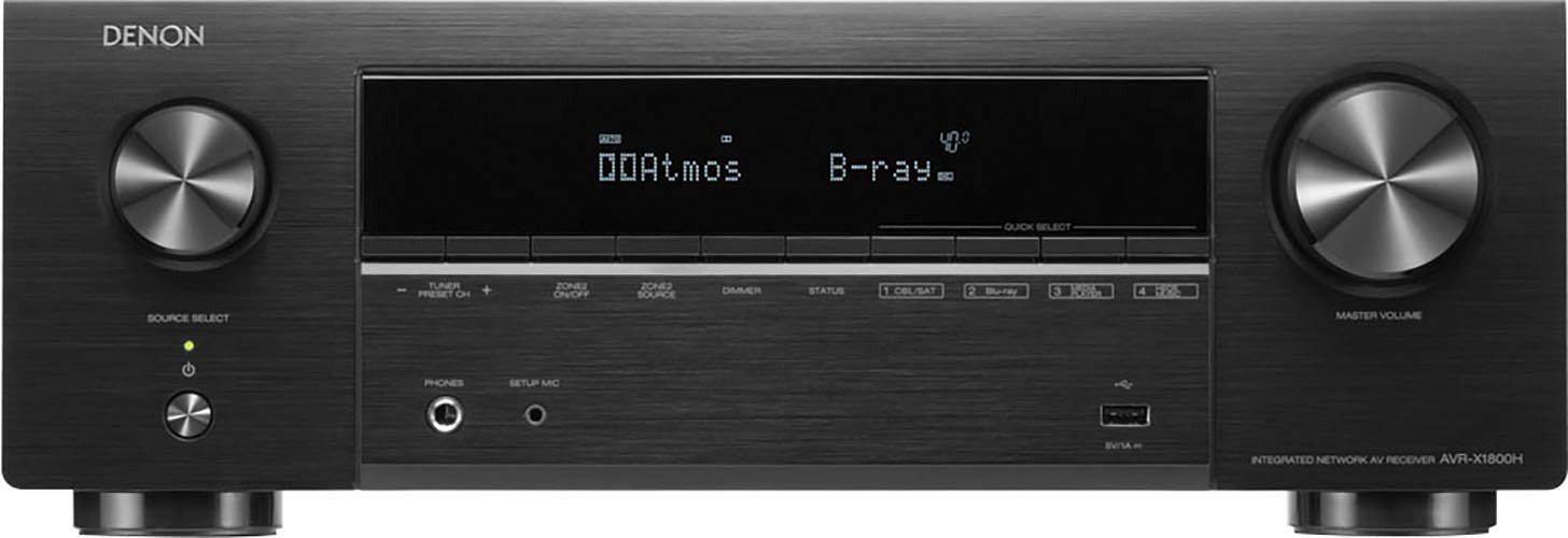 Denon AV-Receiver AVR-X1800H (Bluetooth, LAN (Ethernet), 7.2 WLAN)