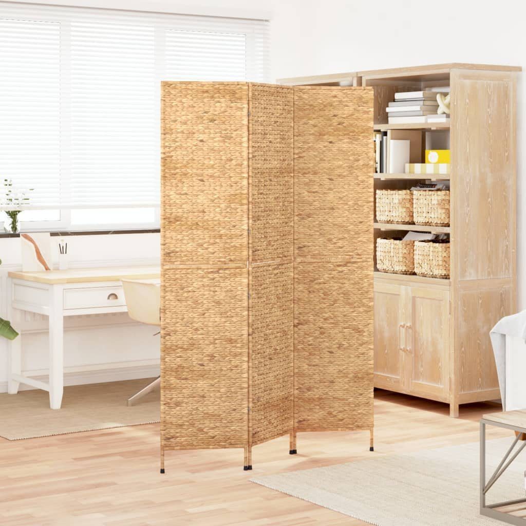 vidaXL Raumteiler Paravent 3-tlg. 122x180 cm Wasserhyazinthe, 1-tlg.