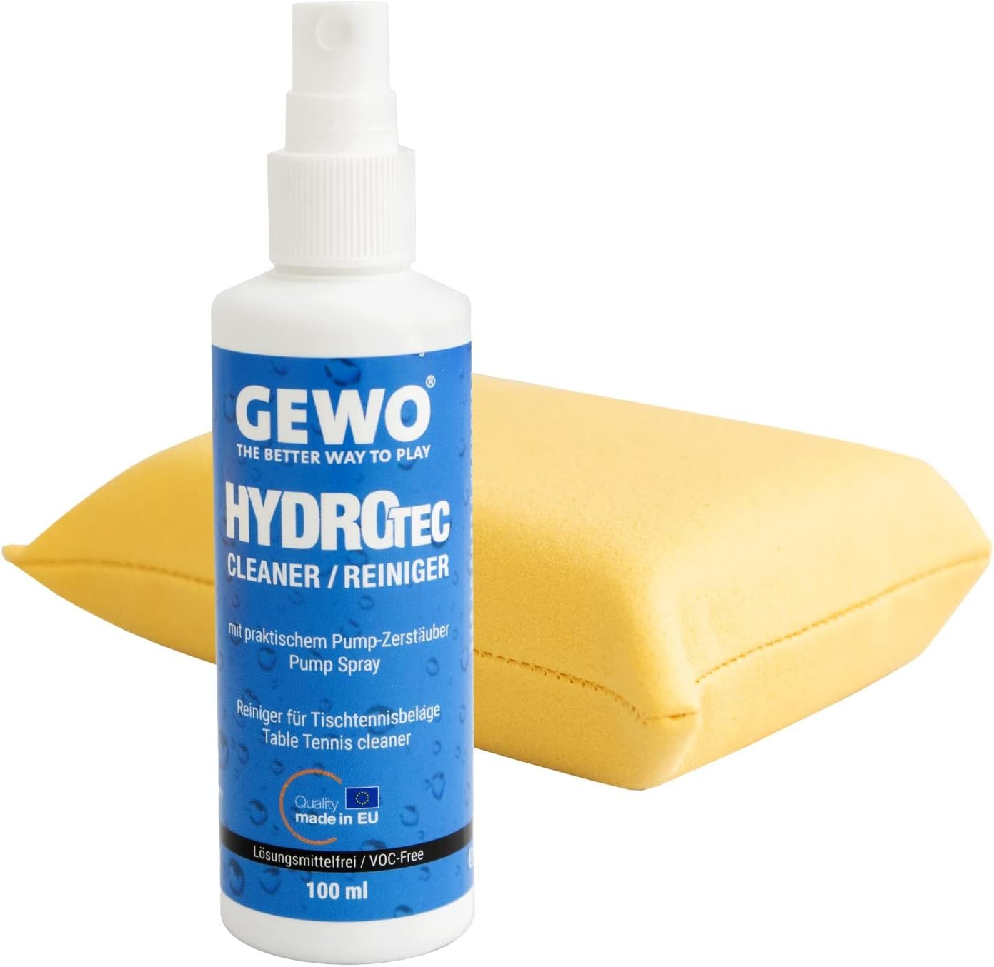Gewo Tischtennisschläger Tischtennis Reinigunger für Beläge HydroTec, lösungsmittelfrei, 100ml
