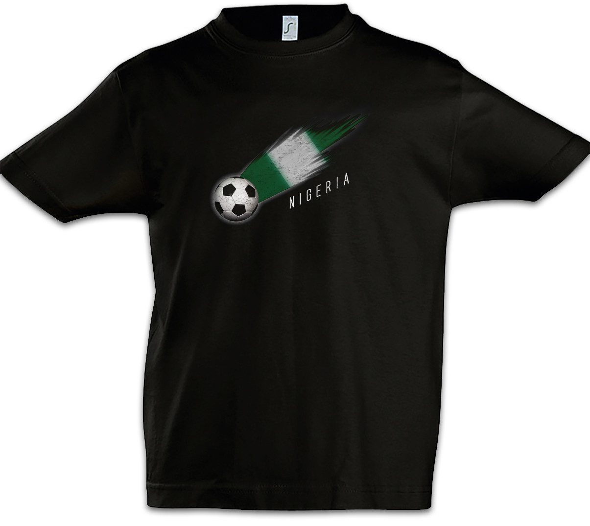 Print-Shirt Nigeria Football Comet I Kinder T-Shirt Nigerien Nigerianisch