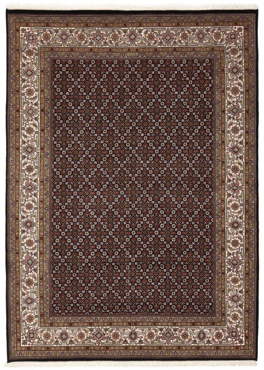 Orientteppich Indo Täbriz 173x240 Handgeknüpfter Orientteppich, Nain Trading, rechteckig, Höhe: 12 mm