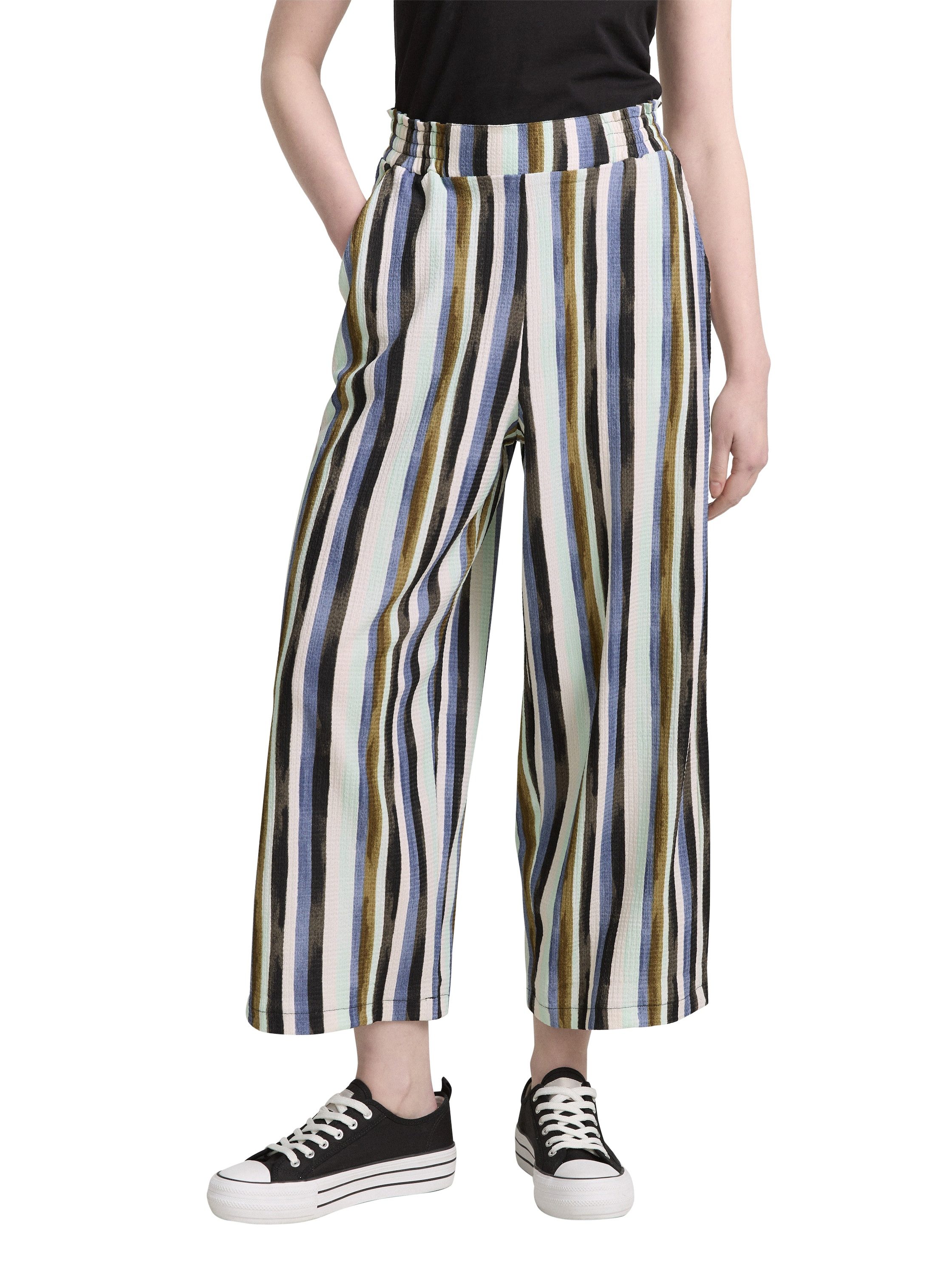 TOM TAILOR Denim Stoffhose Sommerhose mit elastischem Bund günstig online kaufen