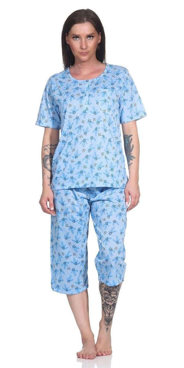 Pyjama Damen Pyjama 2 teiliger Schlafanzug Hausanzug 3/4 Sommer; M L XL 2XL