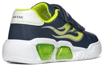 Geox J ILLUMINUS BOY A Sneaker mit cooler Blinkfunktion, Freizeitschuh, Halbschuh, Schnürschuh