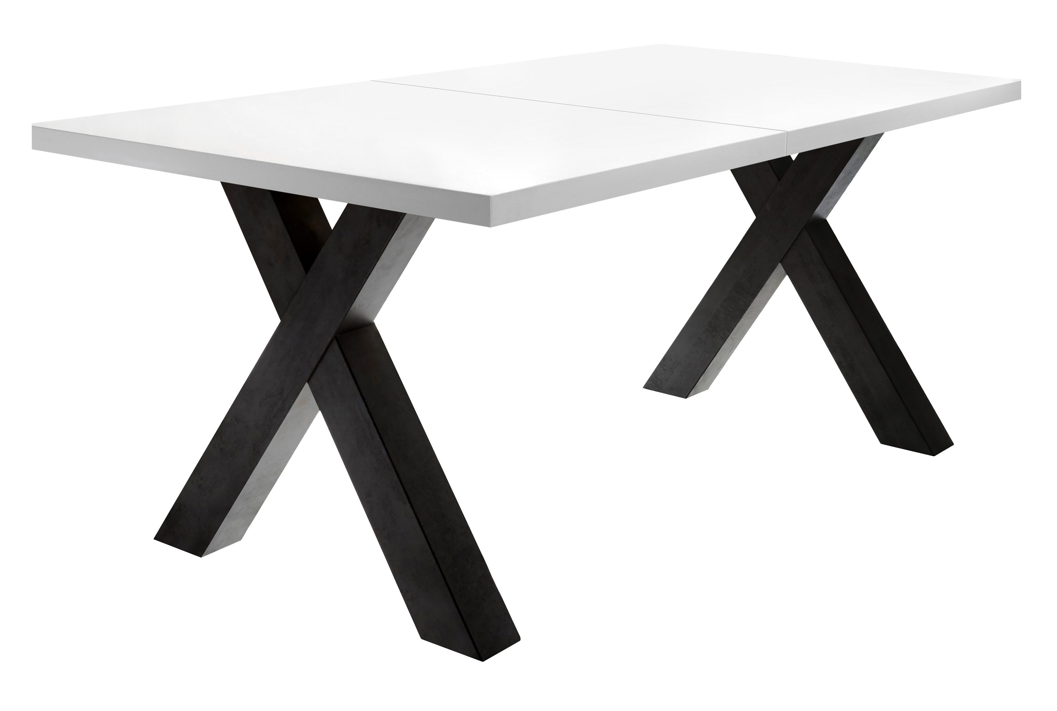 schwarzstahl / weiß matt lack | schwarzstahl | weiß matt lack