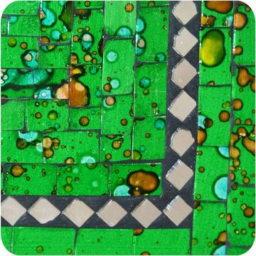SIMANDRA Dekoschale Mosaik Schale Quadrat mit Spiegel ca. 25 cm (1 Stück)