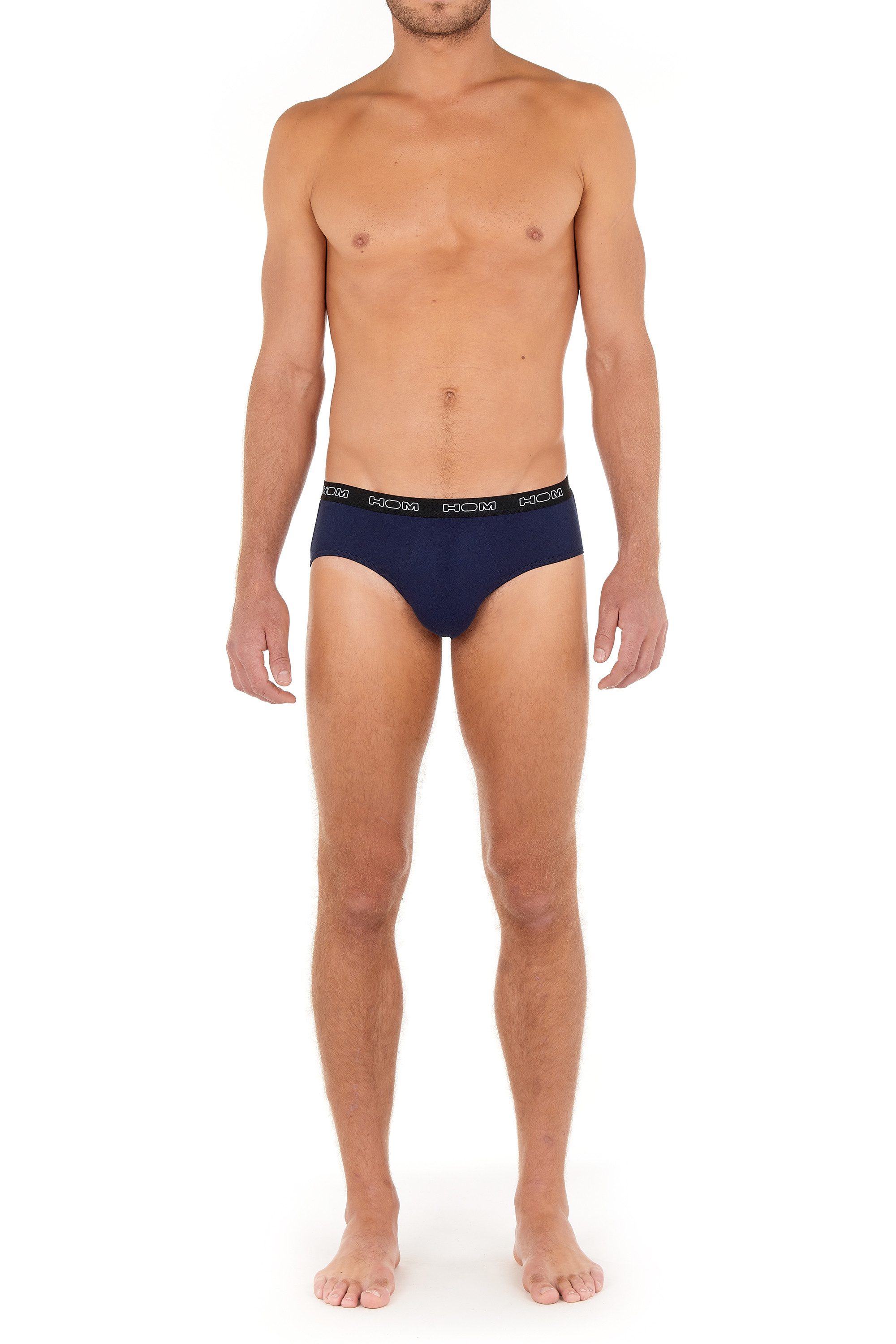 Hom Slip Boxerlines 2 (3er Pack) bequem, weich, eng, elastisch, basic, Logobund, Baumwollmix