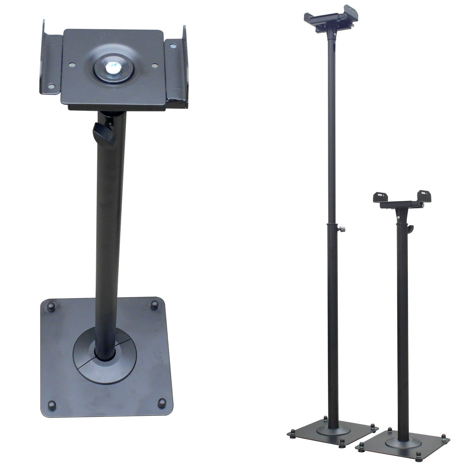 Drall Instruments TV-Ständer LS-1B, (2-tlg., Lautsprecher Stative Audio Monitore Boxen Ständer 66-118cm verstellbar)