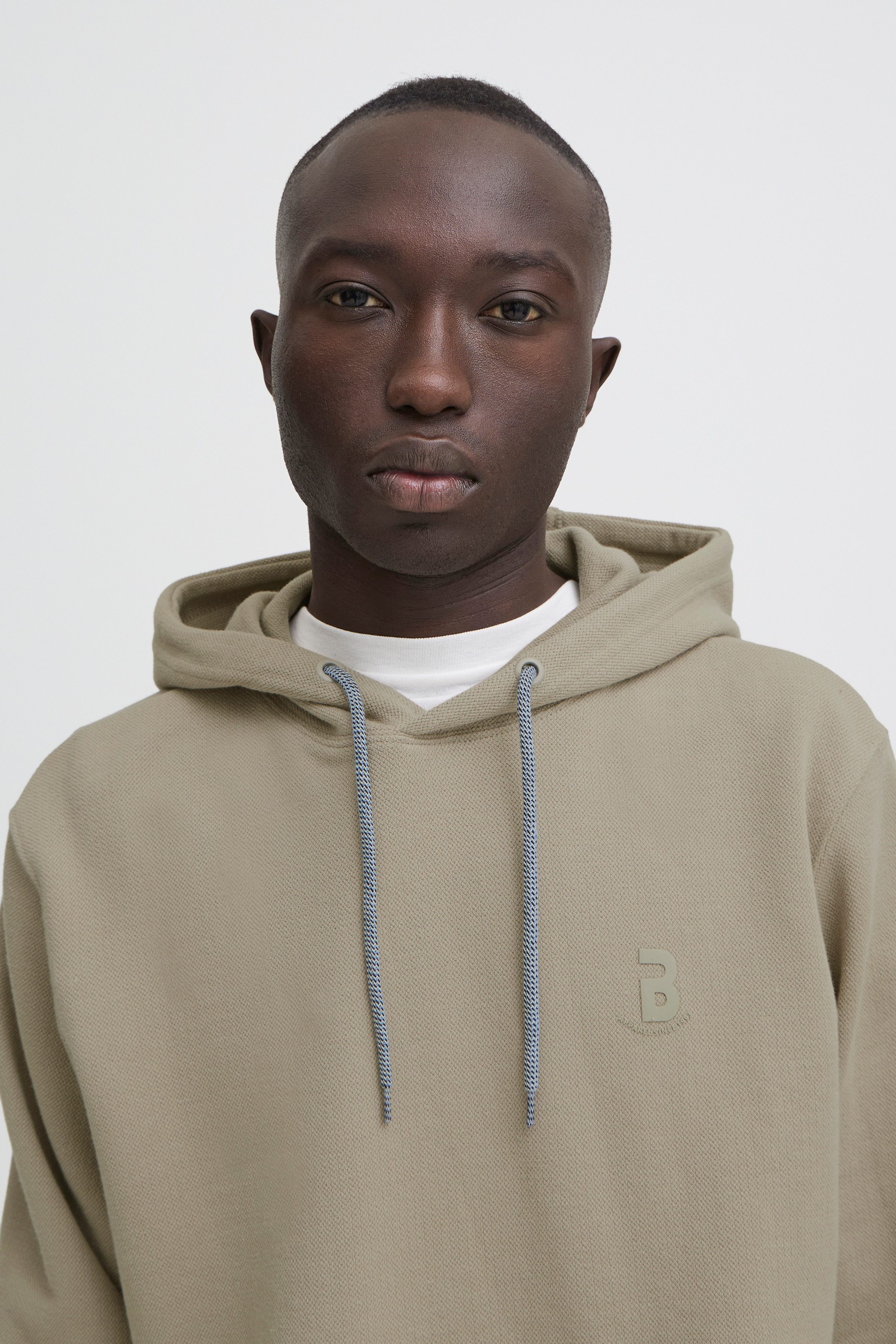 Blend Kapuzensweatshirt BHJUMA PIQUE SWEAT aus Baumwolle und Polyester, Regular Fit, ohne Verschluss