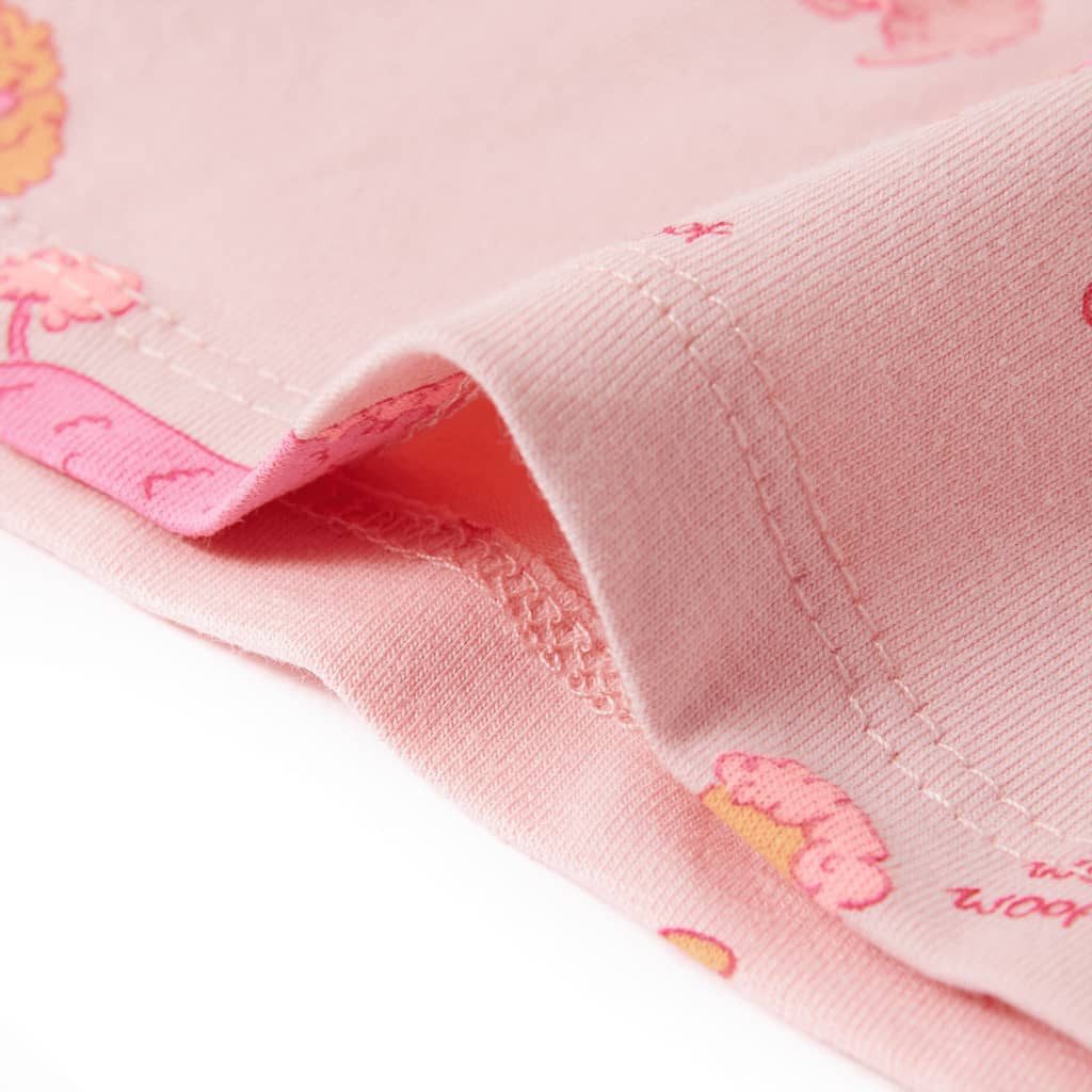 vidaXL Pyjama Kinderpyjama mit Kurzen Ärmeln Hellrosa 104