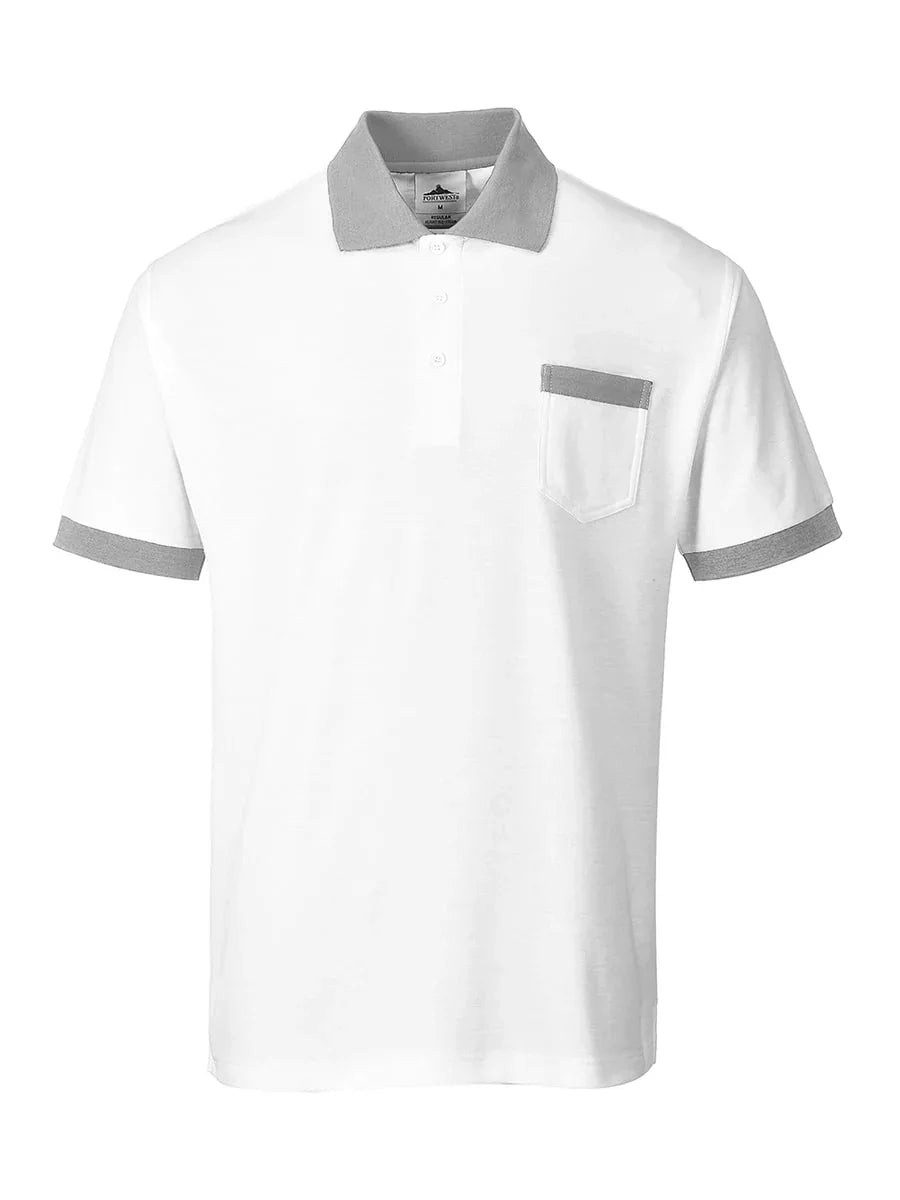 Portwest Poloshirt Portwest Handwerker Poloshirt KS51 Weiß