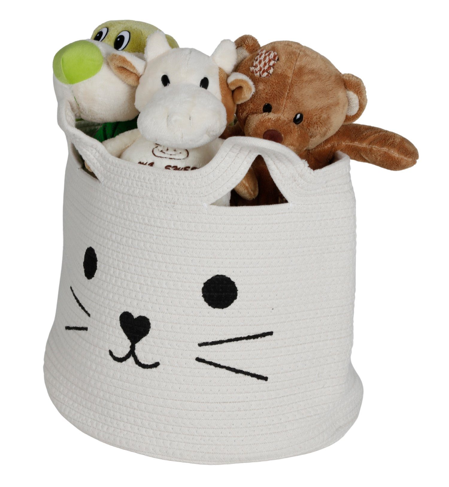 sesua Aufbewahrungskorb Aufbewahrungskorb Katze Baumwolle 40x35cm günstig online kaufen