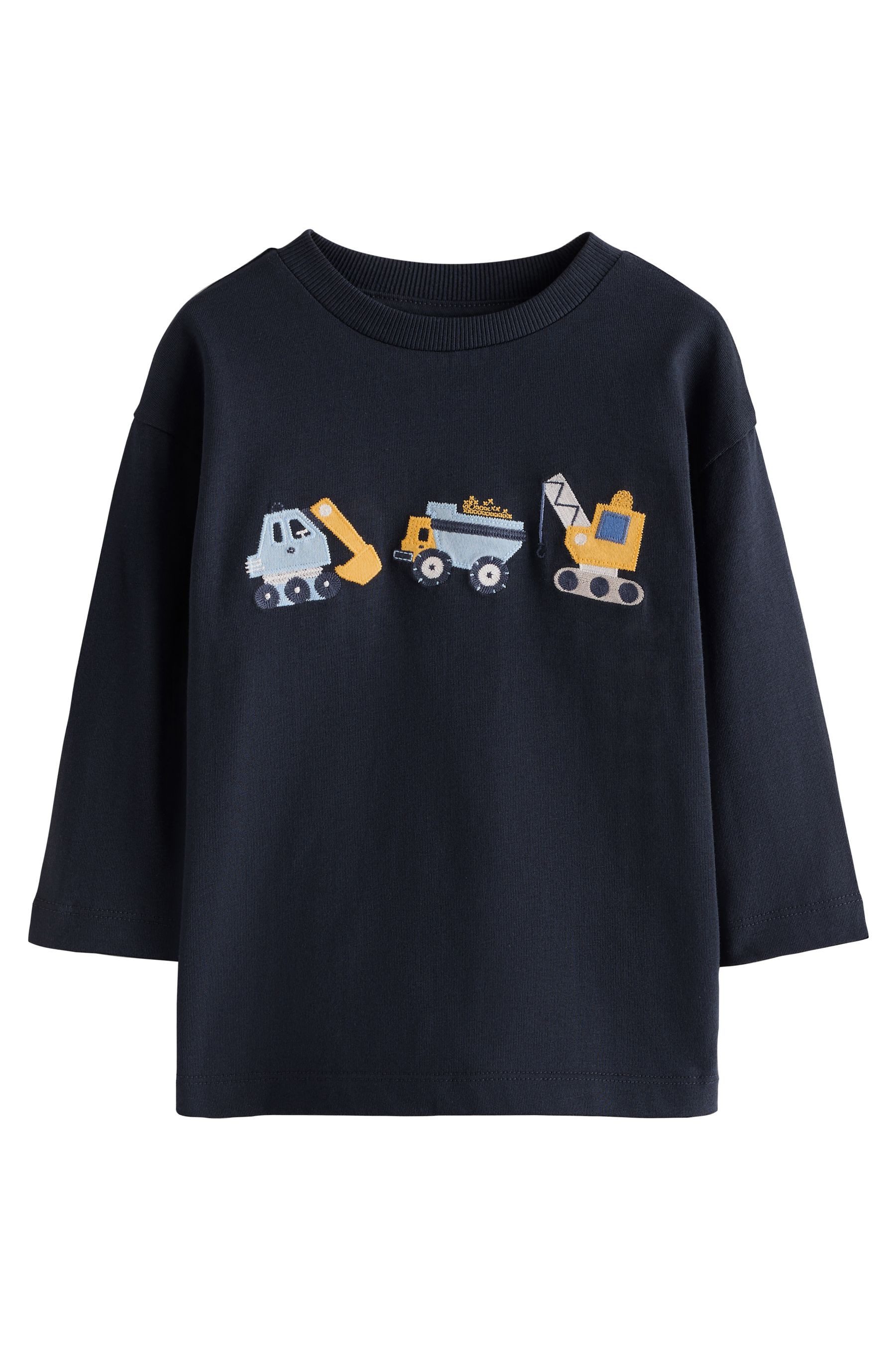 Next Langarmshirt 3er-Pack Langarmshirts mit Grafik (3-tlg) – Bild 3 von 5
