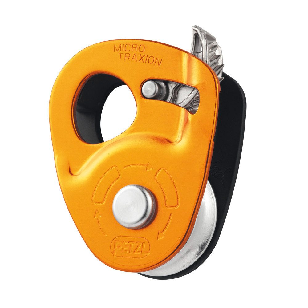 Petzl Sicherungsgurt Umlenkrolle Micro Traxion, gelb