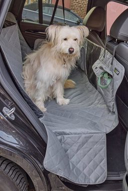 LOOPdogs Tier-Autoschondecke NIMM MICH MIT - Hundematte für die Auto-Rückbank