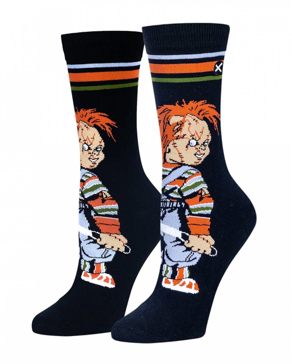 Mörderpuppe Socken Horror-Shop Dekofigur Chucky Horror Damen die
