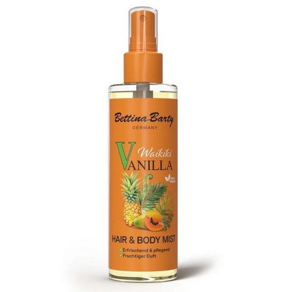 Bettina Barty Körperspray Waikiki Vanilla Geschenkset 3x Hair & Body Mist 200ml & Waschhandschuh