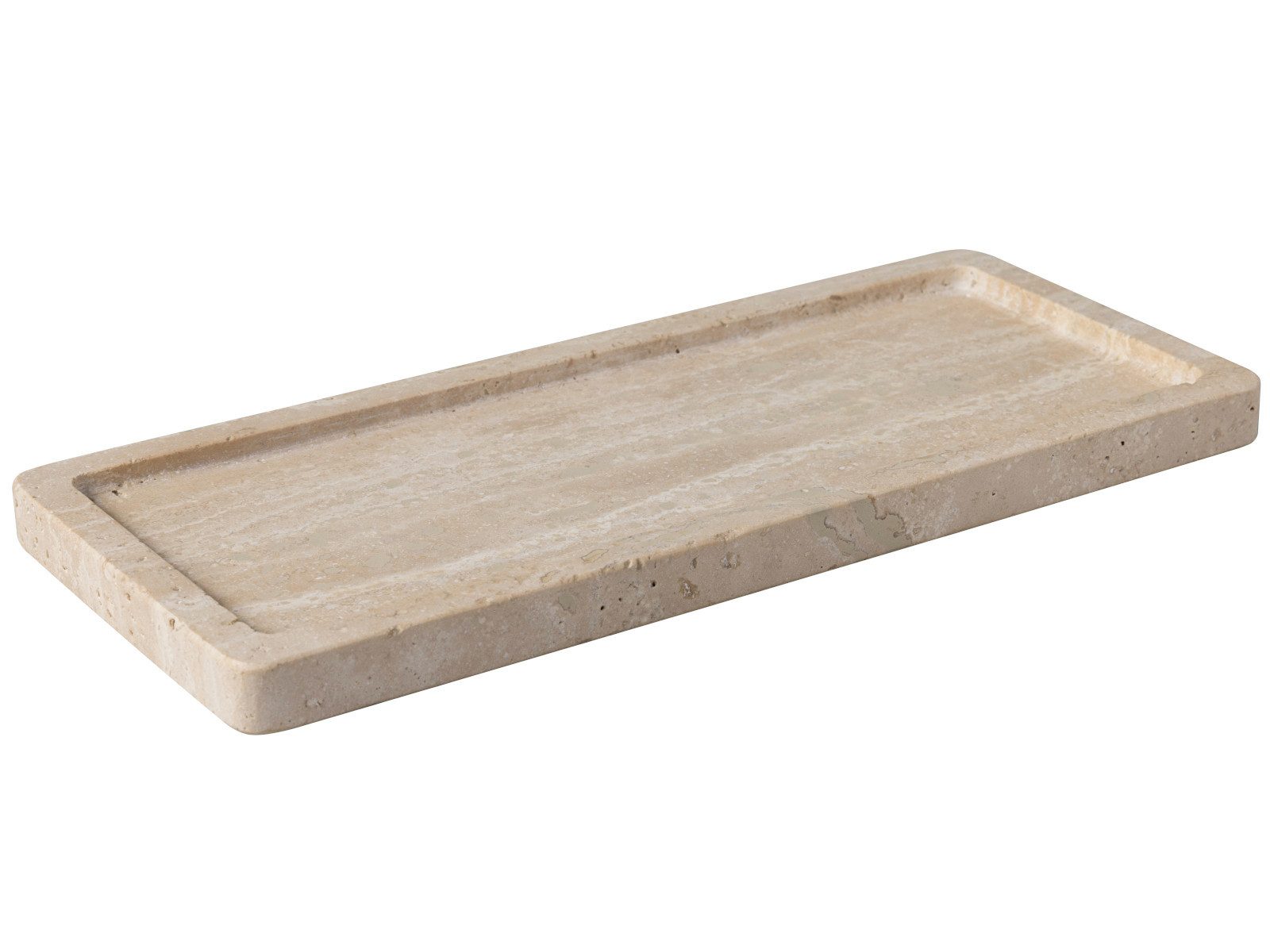 Villeroy & Boch Servierplatte Manufacture Travertine Servierplatte 25,5x10,5cm, Steingut, (Platten)