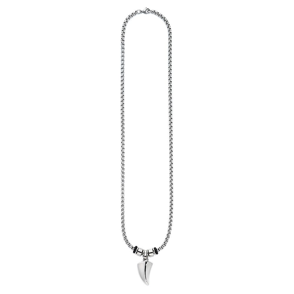Bruno Banani Kette mit Anhänger Schmuck Geschenk Kette mit Anhänger in Haifischzahn-Optik – Bild 2 von 2