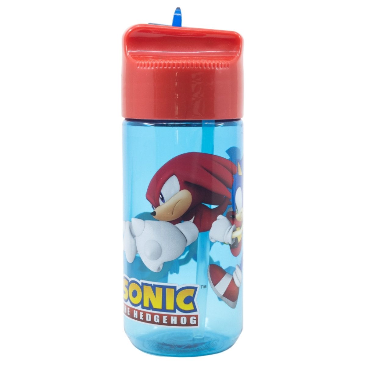 Storline Trinkflasche Sonic 430 ml mit Klappdeckel für Kinder und Fans