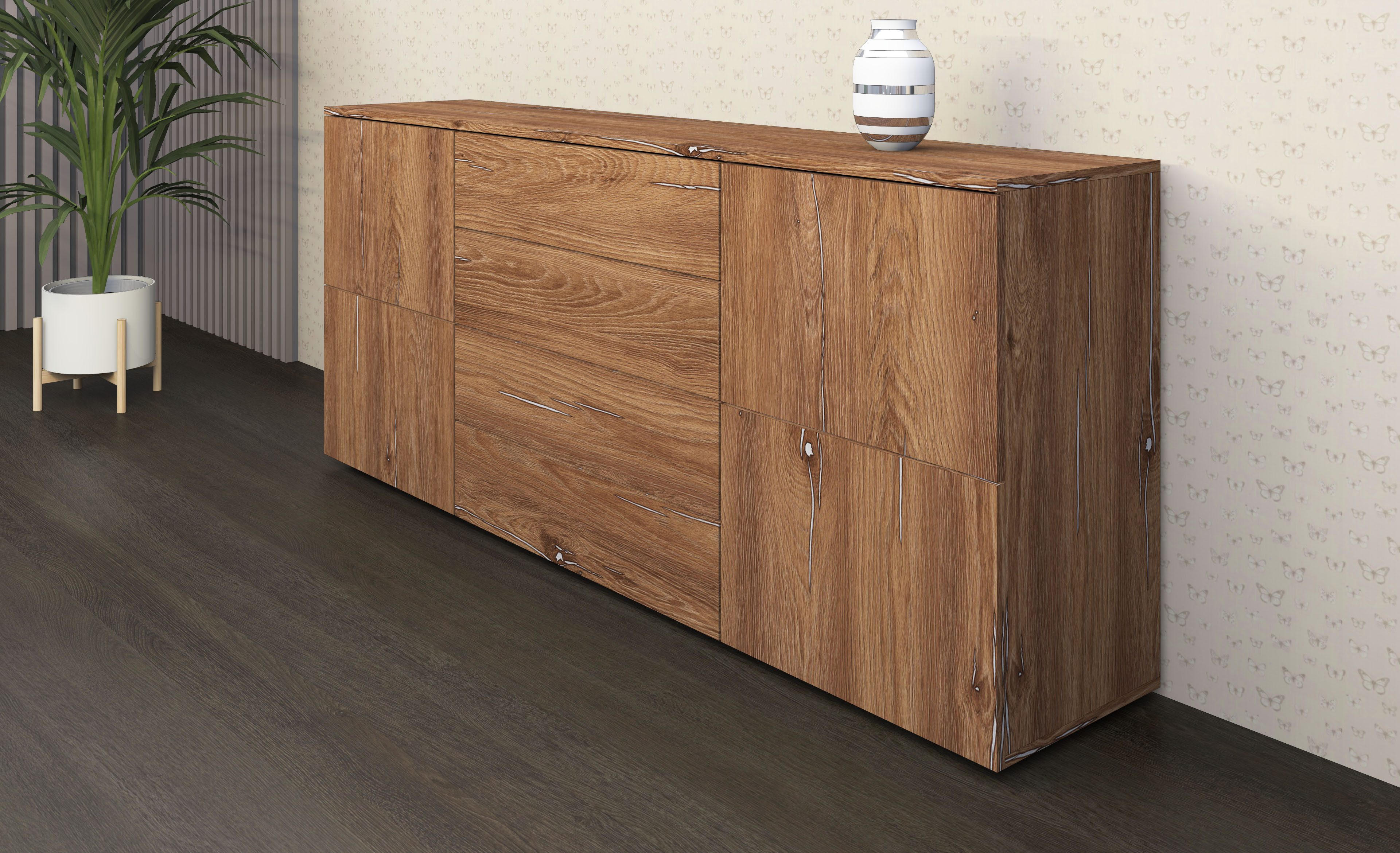 borchardt Möbel Kommode Rova, Breite 166 cm